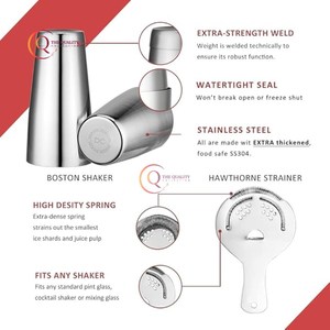 Stainless Steel <b>Cocktail</b> Shaker Luxury Custom Shaker Wholesale Shiny Polished <b>Cocktail</b> Shaker With <b>Cocktail</b> <b>Stirrer</b> for Hotel - Product Image 4