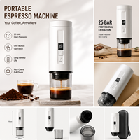 Machine à expresso portable avec charge rapide en 1,5h, compatible café moulu, pour voiture et voyage, vente en gros directe usine OEM