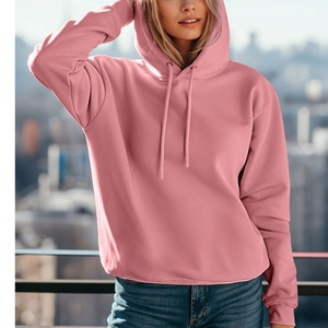 Ventes en gros de sweats à capuche oversize pour femmes, taille plus, fermeture éclair, hiver, poids lourd, sweats à capuche oversize pour femmes de BD - Product Image 5