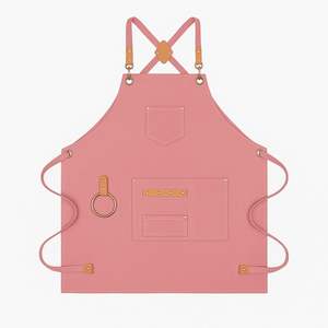 Classic Style <b>Leather</b> Canvas Cooking <b>Apron</b> with Snap Closure for Home & Commercial Kitchen Use - Product Image 6