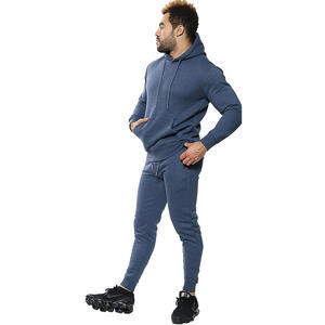 Conjunto Deportivo de Dos Piezas para Hombre, Color Sólido, con Bolsillos Delanteros, Transpirable, Ecológico y Asequible - Product Image 3