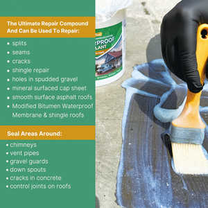 Scellant imperméable transparent à séchage rapide 3 kg/1,1 lb, adhésif puissant, membrane liquide transparente pour les réparations de toitures - Product Image 5