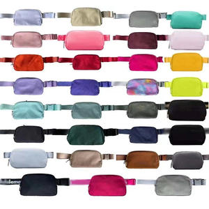 Riñonera impermeable para mujer, riñonera de nailon Lulu, riñonera para el pecho, riñonera para mujer, hombre, correr, Limón - Product Image 1