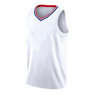 Haute qualité personnalisé hommes femmes maillots de basket-ball ensembles respirants bas prix en gros personnalisé numéro nom tissu blanc - Product Image 1