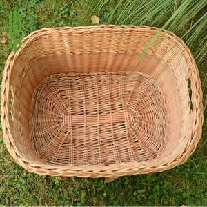 Cesta de Mimbre, Cesta de Almacenamiento Tejida de Ratán, Caja de Almacenamiento Tejida a Mano, Organizadores de Escritorio Cuadrados - Product Image 1