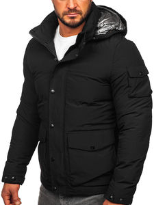 Veste d'hiver matelassée de style urbain pour hommes, confortable, à capuche, en duvet, manches longues, respirante, vente en gros - Product Image 5