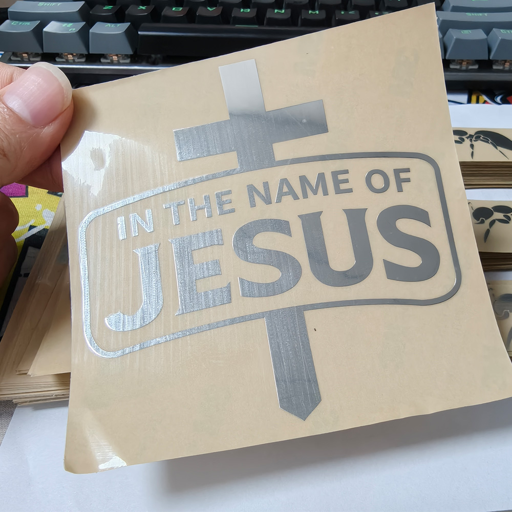 Factory Direct Custom PVC Adhesive Sticker Durable 3D Gold Foil Metallic Waterproof UV Printed Strong Stickiness Irregular Shape