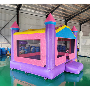 Wholesale <b>Inflatable</b> Bouncy Castle Commercial PVC Air Bounce <b>House</b> Kids Adult Jumping Bed Party Rental Outdoor Bouncer - Product Image 2