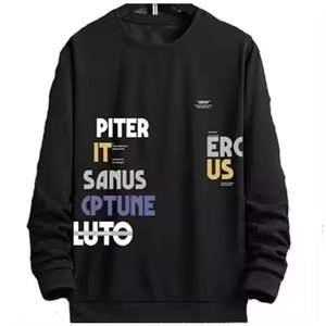 Logo personnalisé 100% coton biologique pull sweat nouveau Design hiver polaire hommes surdimensionné anti-rétrécissement couleur naturelle - Product Image 6