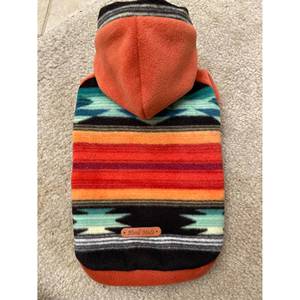 Suéter con capucha de lana de lujo para perros de raza pequeña Premium naranja/Negro suéter de perro de Navidad plegable personalizado para dueños de perros pequeños - Product Image 2