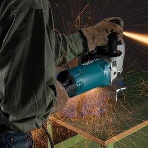 Amoladora Angular Inalámbrica Profesional M14 de 2200W con Disco de Pulir de 125mm e Interruptor Deslizante para Aplicaciones de Pulido - Product Image 1