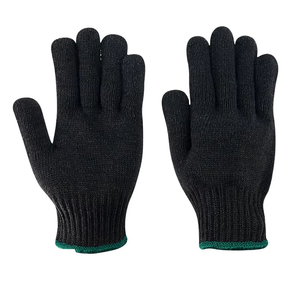 Guantes de punto de poliéster de alta calidad para uso diario Deportes Jacquard Guantes protectores de nailon negro Precio bajo Ciclismo de invierno - Product Image 3