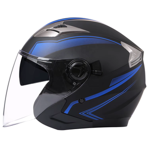 高品質カスタムABS製オートバイスポーツレーシングヘルメット、DOT規格適合オープンフェイスヘルメット、大人用バイク乗車用ヘルメット - Product Image 5
