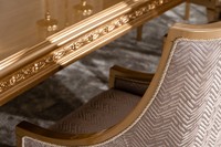 Ensemble de table et chaises de salle à manger convertible et pliable Azelya en bois de Java, sculpté à la main, 8 pièces, pour la maison, l'appartement, l'hôtel