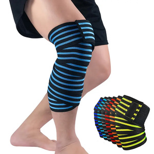 MESS SPORTS Gym Fitness Weight Lifting Powerlifting <b>Compression</b> <b>Knee</b> <b>Support</b> Bandage Natural Rubber PVC Breathable - Product Image 4