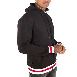 2025 personnalisé mode hommes à capuche pull blanc veste à capuche hommes pleine fermeture éclair à capuche avec poche - Product Image 4