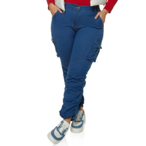 2025 New Design High Quality Women's <b>Denim</b> Wear Custom Cotton Skinny Streetwear Low Waist <b>Trouser</b>/Pants Plus Size Solid Summer - Product Image 6