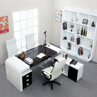 Mobilier de bureau design moderne petit bureau blanc à vendre