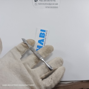 6mm Gouge et 2mm deuxième extrémité en acier inoxydable ongles cuticule poussoir manucure élimination des callosités une extrémité cuticule poussoir pour vernis à ongles - Product Image 4