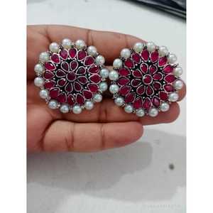Pendientes de Perlas Moti Flower - Product Image 1