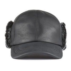 Gorro de Béisbol Unisex de Invierno de Alta Calidad, Vintage, de Lana y Cuero, Impermeable, con Hebilla Metálica, Cálido para Exteriores - Product Image 3