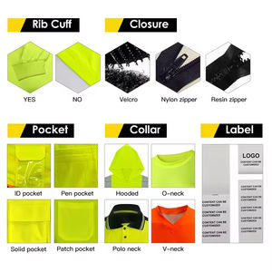 Chalecos de Seguridad Reflectantes de Alta Visibilidad con Bolsillos con Cremallera, Color Personalizado, Precio al por Mayor - Product Image 6