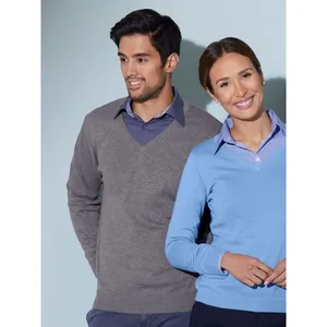 Sweat-shirts et pulls à col en V personnalisés pour hommes, promotionnels - Product Image 1