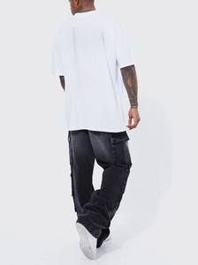 Vaqueros lavados de pierna recta clásicos para hombre de la mejor calidad, Vaqueros cómodos para uso diario, perfectos para trajes de inspiración vintage - Product Image 6