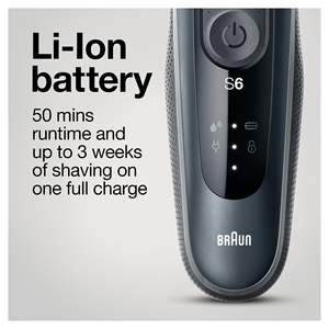 Afeitadora Eléctrica para Hombre, Recargable, Inalámbrica, de Láminas, para Uso en Seco y Húmedo, con Base de Carga, Estuche de Viaje, Recortadora, Resistente al Agua IPX7, para el Cuerpo, Color Negro - Product Image 5