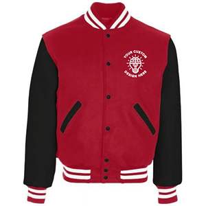 Haute Qualité Laine Unisexe Varsity Vestes Logo Personnalisé Hommes Casual Baseball Veste En Gros Letterman Manteau Hiver 10/10 Qualité - Product Image 5