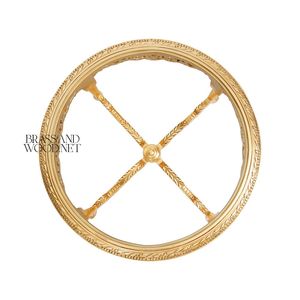 Mesa de Centro Redonda de Lujo con Tapa de Mármol Blanco, Patas Talladas en Oro Elegantes y Diseño Europeo Clásico y Atemporal - Product Image 5