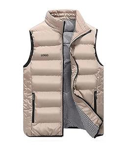 Personnalisation OEM Gilet de mode sans manches pour hommes Veste unie décontractée à bulles rembourrée en polyester avec fermeture éclair pour l'hiver Respirant - Product Image 6