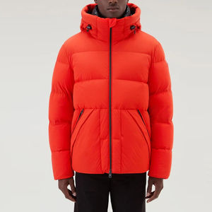 Veste d'hiver unisexe matelassée imperméable coupe-vent à capuche, manteau chaud de haute qualité, doublure en polaire personnalisable à l'avant, séchage rapide - Product Image 1