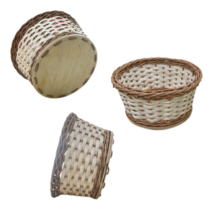 PRODUCTO SUPERIOR Hecho a mano 100% Cesta de regalo necesaria para cocina de ratán vietnamita natural Ideal para almacenamiento de alimentos y necesidades de organización - Product Image 1