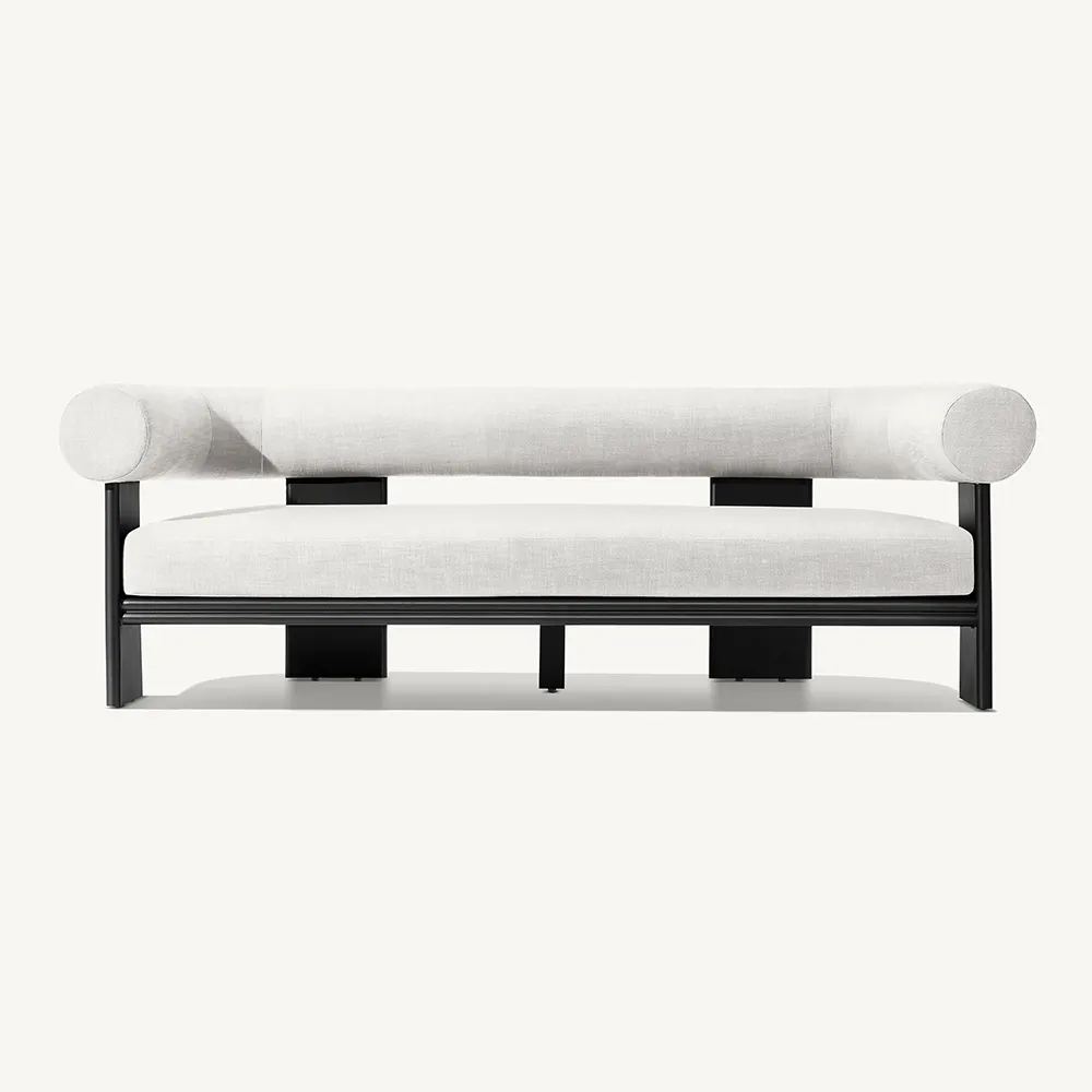 2024 Decoout meubles de luxe canapé d'extérieur meubles de patio ensembles de canapés de jardin en aluminium modernes pour hôtel complexe