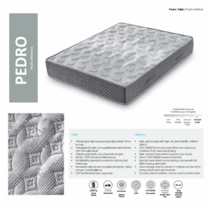 Colchón Ortopédico de Doble Cara Pedro, Espuma de Alta Densidad, Tejido Transpirable, Soporte de Muelles Hercules, 30 cm, para Dormitorio de Hotel - Product Image 2