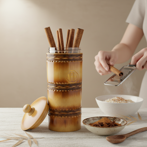 Contenedor de Almacenamiento de Bambú Hecho a Mano, Ecológico, Natural, Duradero, Organizador para Despensa, Proveedor a Granel, Exportador - Product Image 6