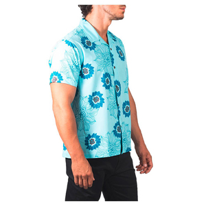 เสื้อฮาวายสำหรับผู้ชายฤดูร้อนสุดเท่พิมพ์ลายสีสดใสและสวมใส่สบาย - Product Image 4