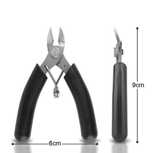 Alicates profesionales para extensiones de cabello de acero inoxidable, Unión de queratina, Mango antideslizante, Mini cortadores al ras, venta al por mayor - Product Image 3