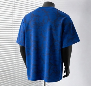 เสื้อยืดโอเวอร์ไซส์ทรงหลวม แขนเสื้อแบบดรอปโชว์เดอร์ ผ้าฝ้ายหนานุ่ม 100% สีดำฟอกแบบแอซิดวอช ทรงยาวพิเศษ ผ้าถักเนื้อบางเบา ไซส์พลัส - Product Image 2