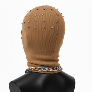 Pasamontañas de Invierno para Mujer, de Algodón y Poliéster Acanalado, Transpirable, con Panel de Tela Elástica, Logotipo Bordado, Gorro - Product Image 5