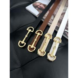 Cinturón Casual de 4 Piezas para Mujer, Diseño Delgado de Aleación con Hebilla Larga - Product Image 3