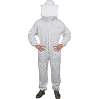 Imkereibedarfsartikel Honig-Bienenhalter Sicherheit Luftdurchlässig Baumwolle ganzkörper-Bienenhalter Schutzkleidung mit Schleier und Kapuze