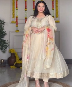 Sexy elegante vestidos casuales en línea al por mayor proveedor comprar a granel ropa de mujer moda india pakistaní verano Top bottom dupatta - Product Image 3