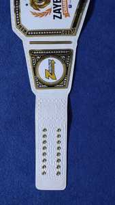 เข็มขัดแชมป์เฮฟวี่เวทพรีเมี่ยมออกแบบเองสายหนังแท้2มม. ทนทานโลโก้ด้านหน้าสำหรับสวมใส่ศิลปะการต่อสู้ - Product Image 3