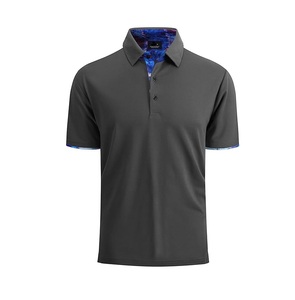Camisetas de manga corta de lujo para hombre, algodón bordado con logotipo personalizado para Polo, tela de lona con patrón impreso - Product Image 1