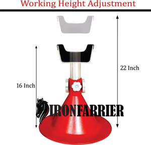 Soporte de herrador ajustable profesional con logotipo personalizado Producto deportivo y de entretenimiento negro - Product Image 2