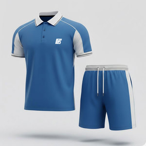 Uniforme de golf pour homme au design moderne avec tissu extensible, respirant, léger et confortable pour l'entraînement au golf, la pratique et les clubs sportifs - Product Image 1