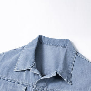 Chaleco Vaquero de algodón ajustado para hombres adultos, chaleco Vaquero de algodón transpirable de talla grande, chaleco vaquero de Color sólido con cuatro bolsillos - Product Image 4