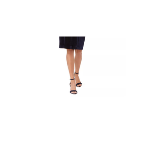Abito tubino in velluto blu navy senza spalline da donna Vince Camuto, comodo con decorazioni di paillettes, taglie XS-XL per serate di gala - Product Image 3